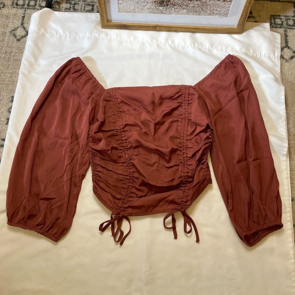 Forever21 size medium rust color blouse